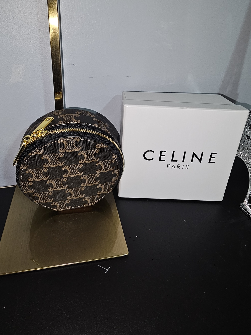 Celine Triomphe Round Vanity - VIP Item Read Description